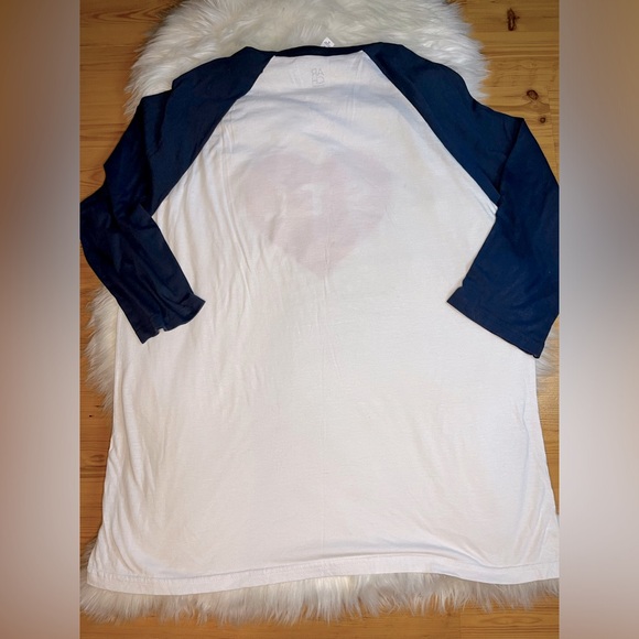 Arch Apparel St. Louis STL Heart Navy and White XL Unisex Raglan Cardinals - Picture 6 of 6